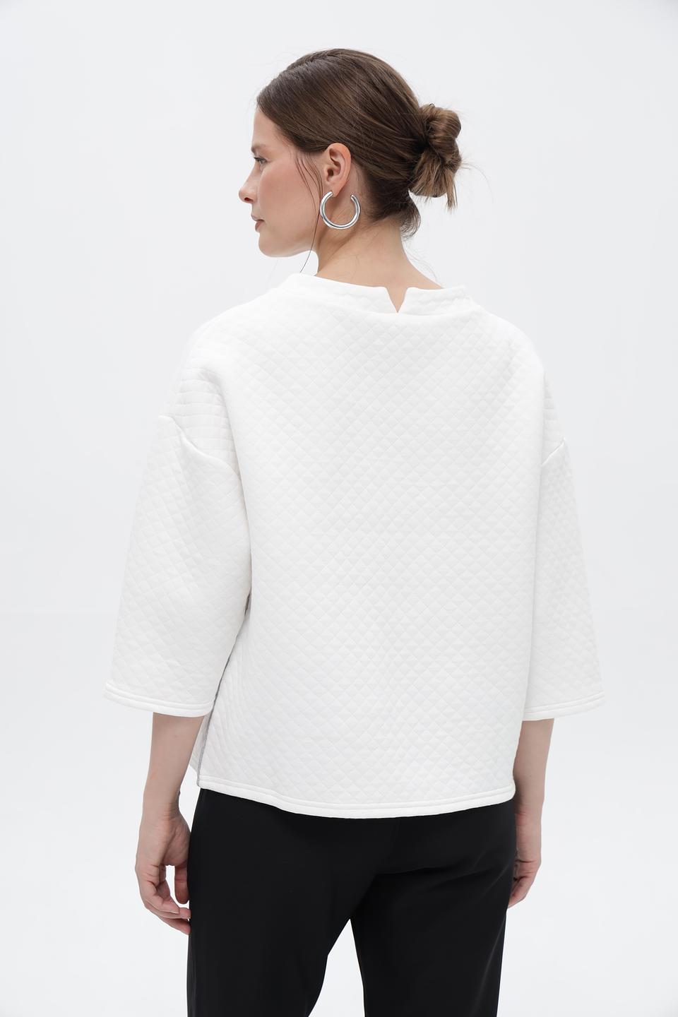 Пуловер Broadway стеганый белый