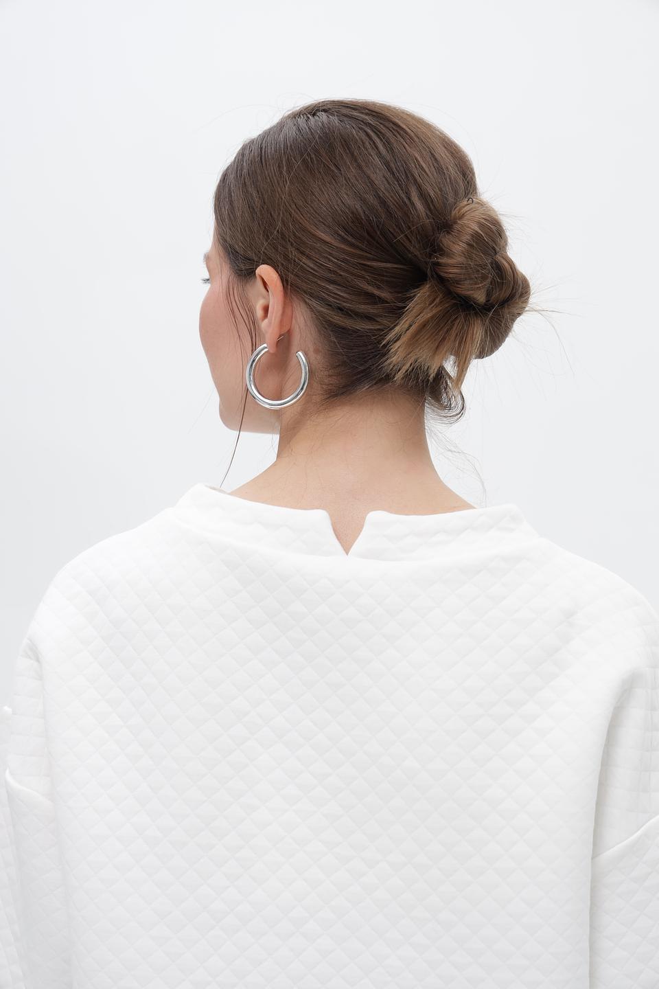 Пуловер Broadway стеганый белый