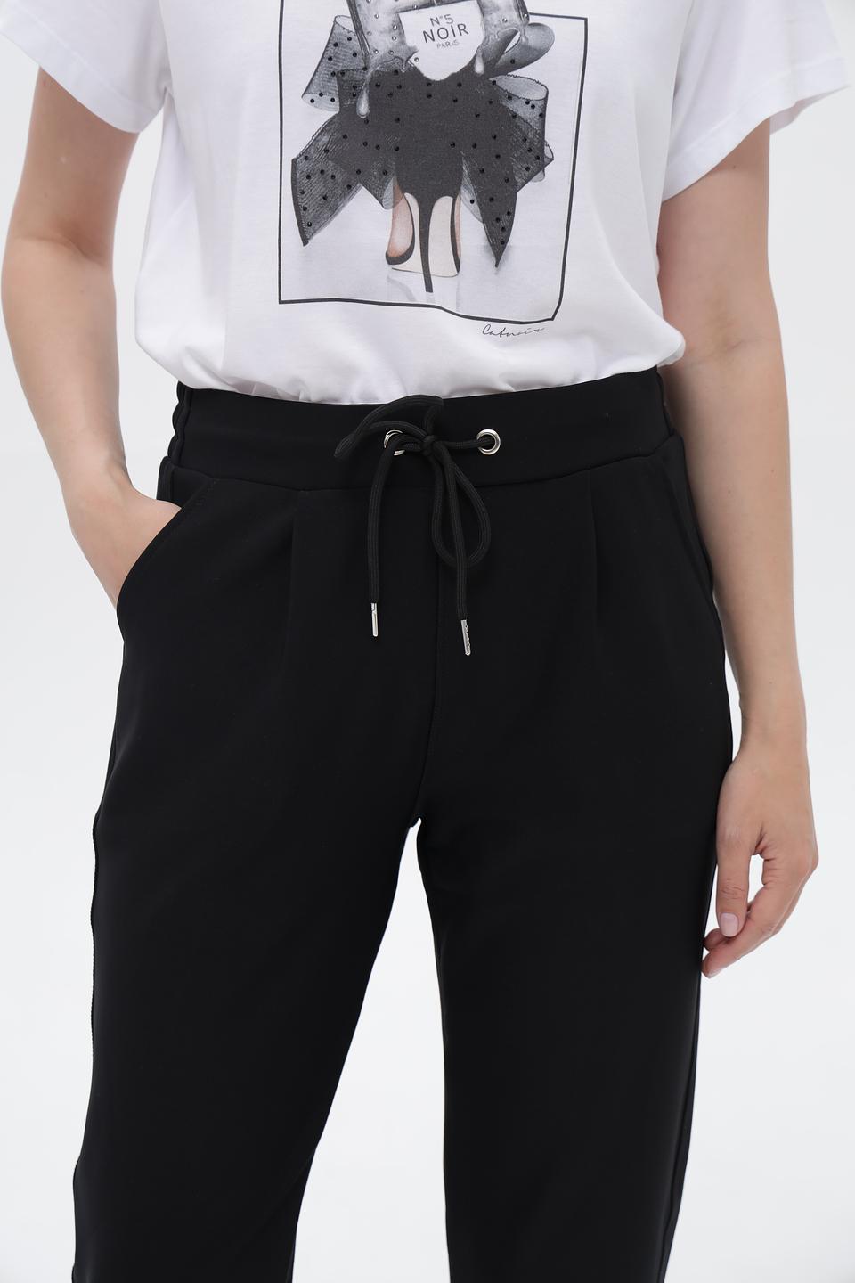 Брюки Broadway чёрные с поясом