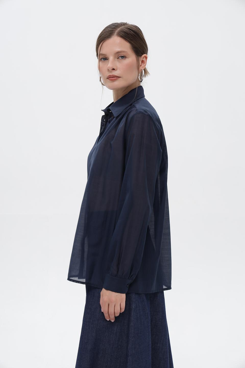 Блузка Croche с длинным рукавом