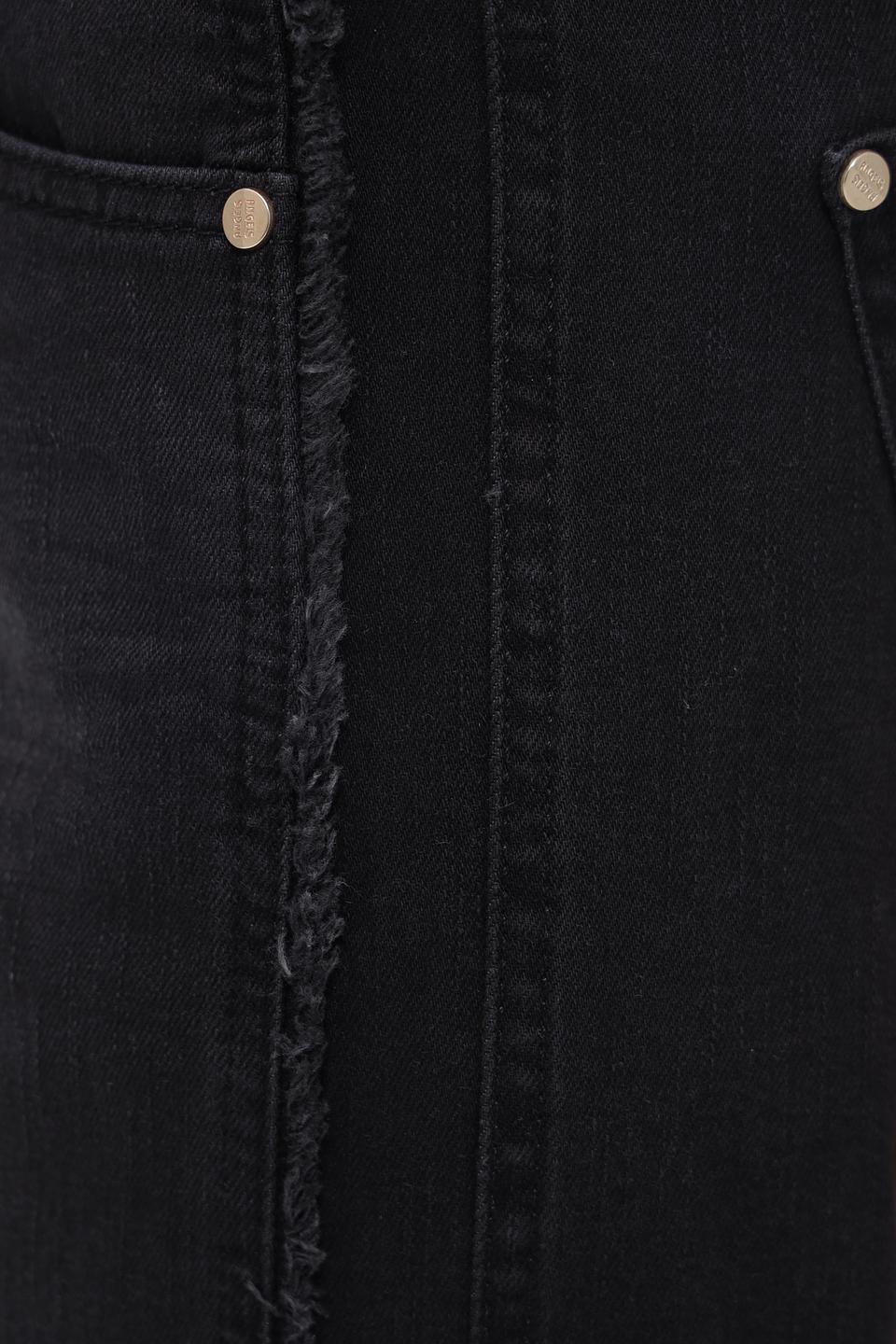 Джинсы Angels с необработанным краем чёрные