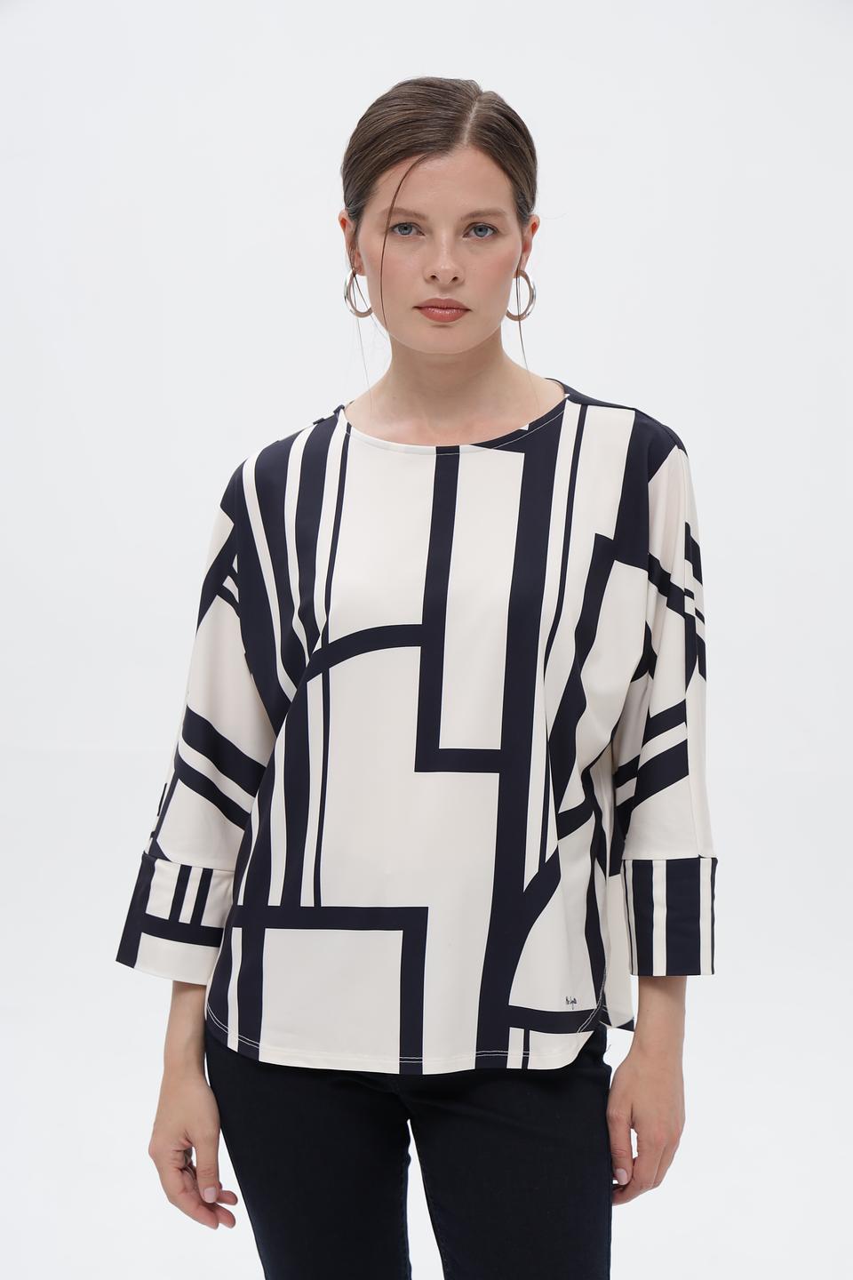 Блузка Miss Lagotte с геометрическим принтом