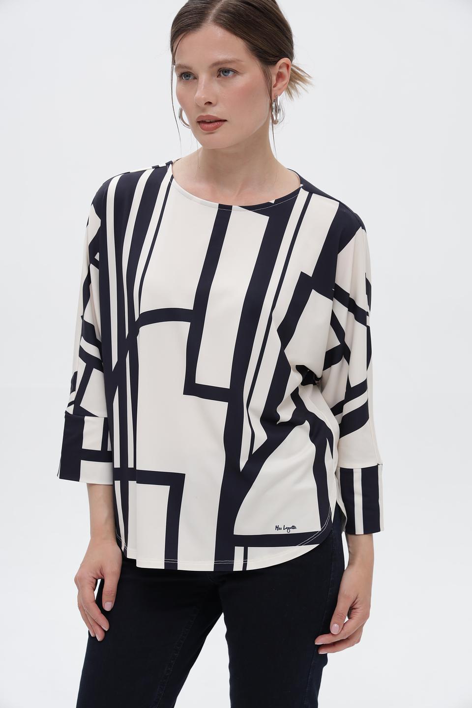 Блузка Miss Lagotte с геометрическим принтом