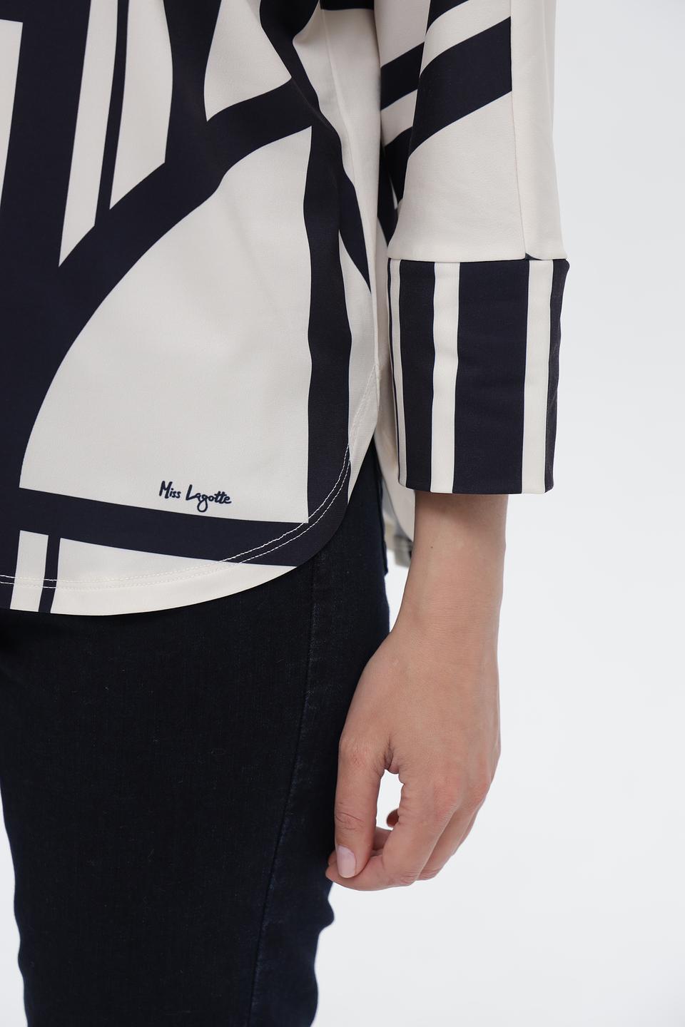 Блузка Miss Lagotte с геометрическим принтом