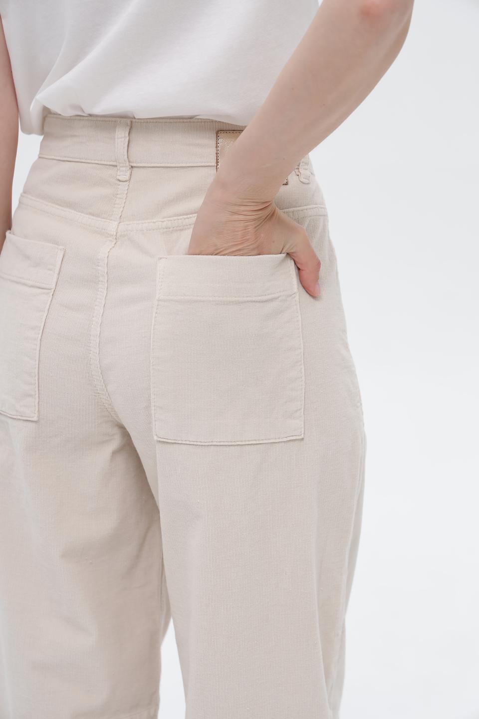 Брюки карго Oui бежевые