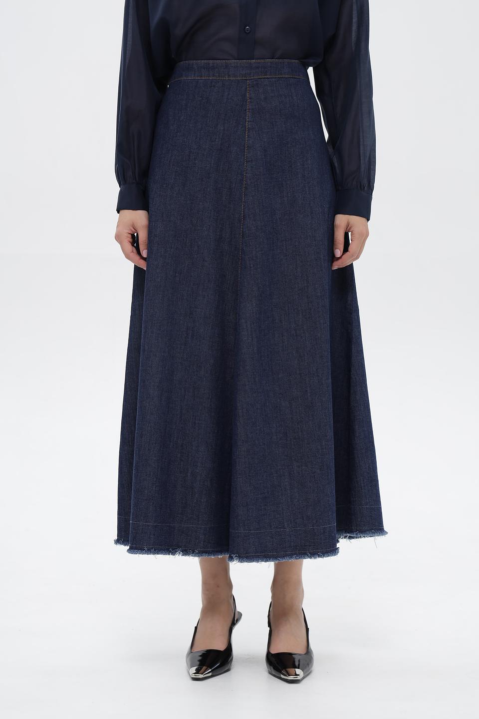 Юбка джинсовая Oui клеш