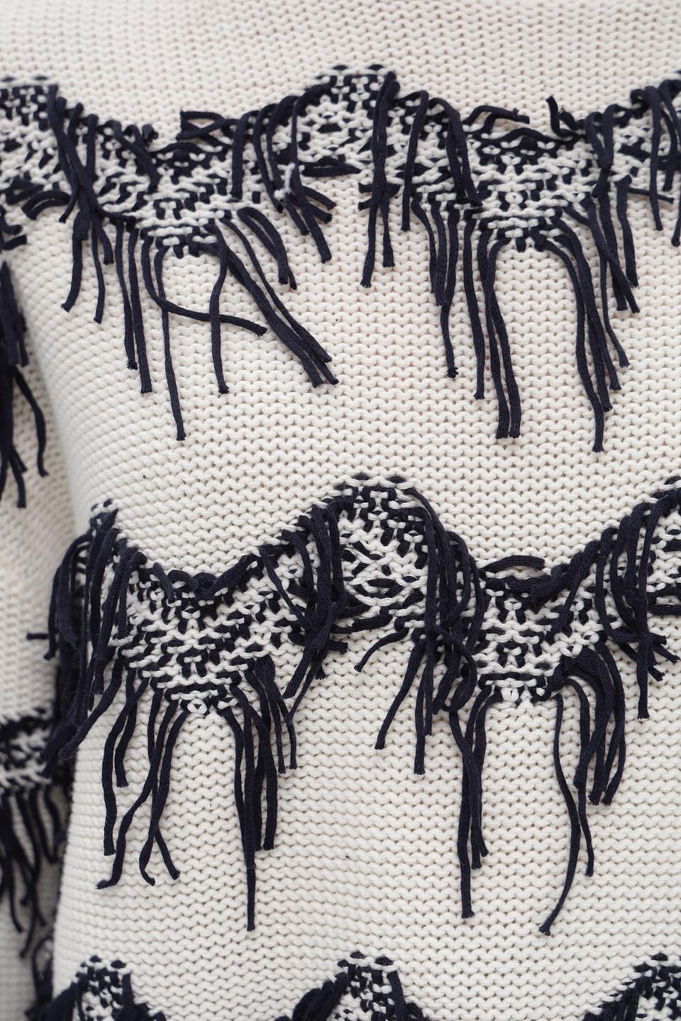 Пуловер Oui с лошадьми