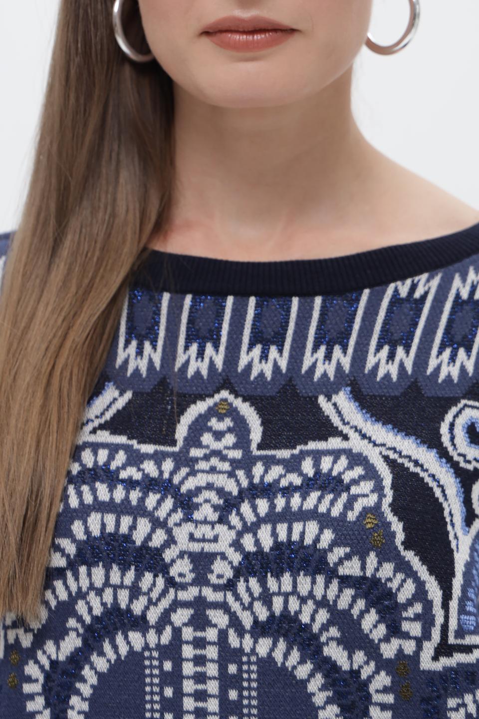 Пуловер Oui с узором