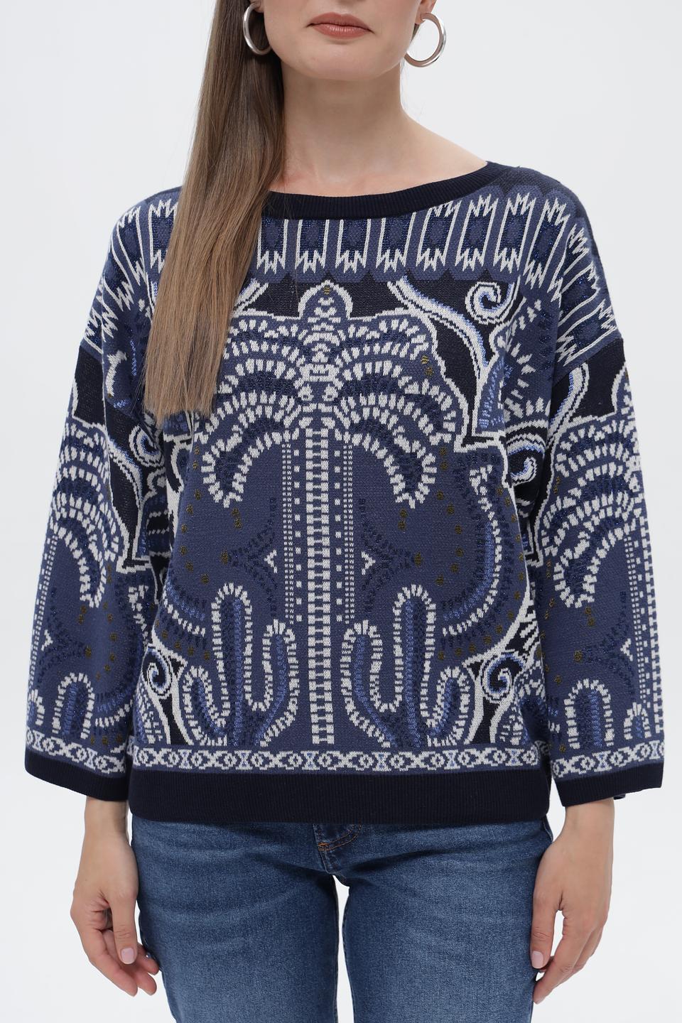 Пуловер Oui с узором