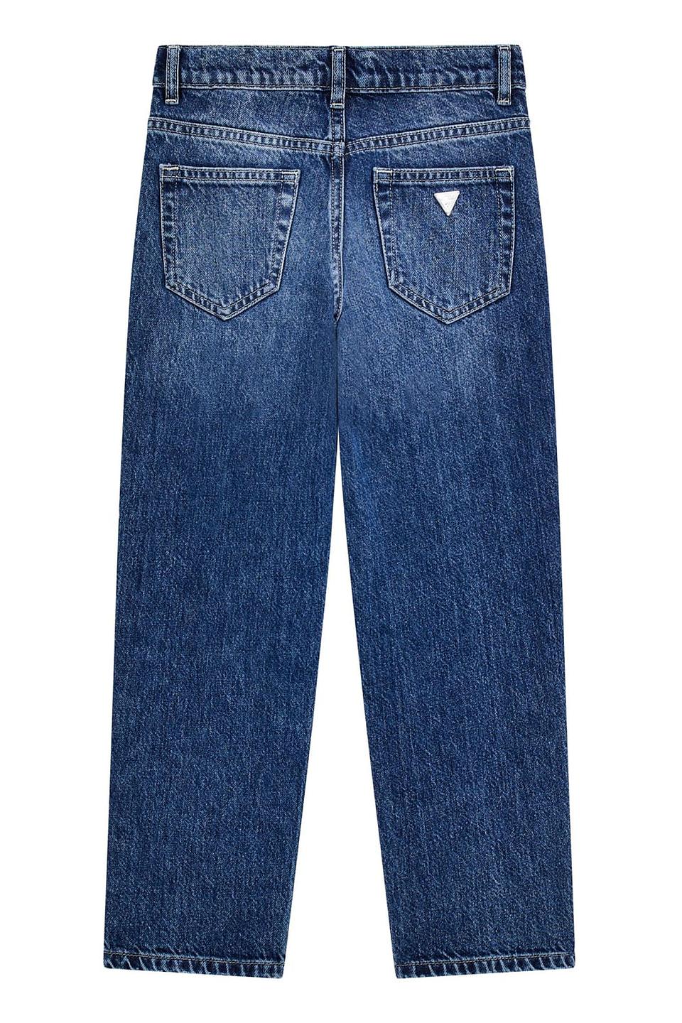 Джинсы Guess для девочек синие со стразами