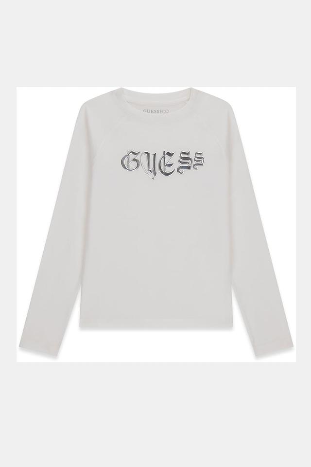 Футболка Guess логотип белый