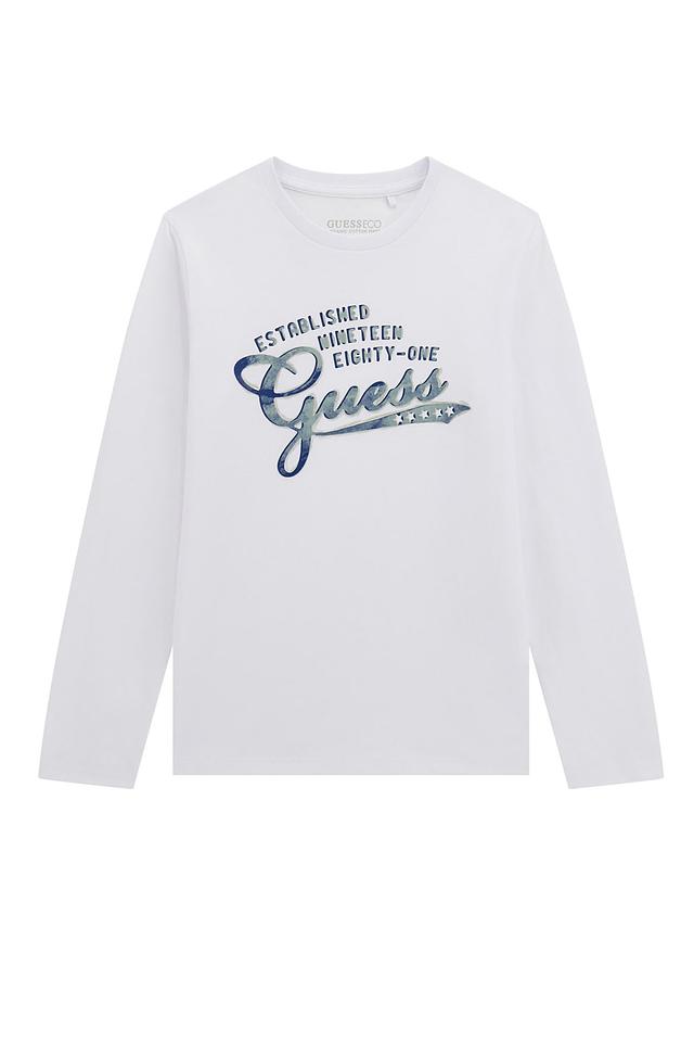 Футболка Guess с логотипом белый