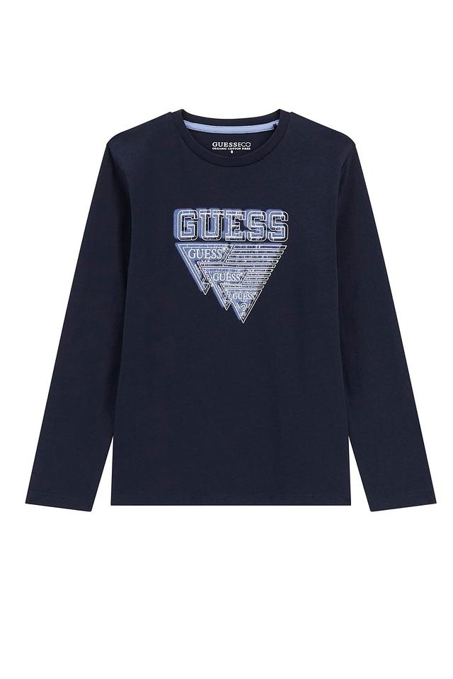 Футболка Guess с логотипом синяя