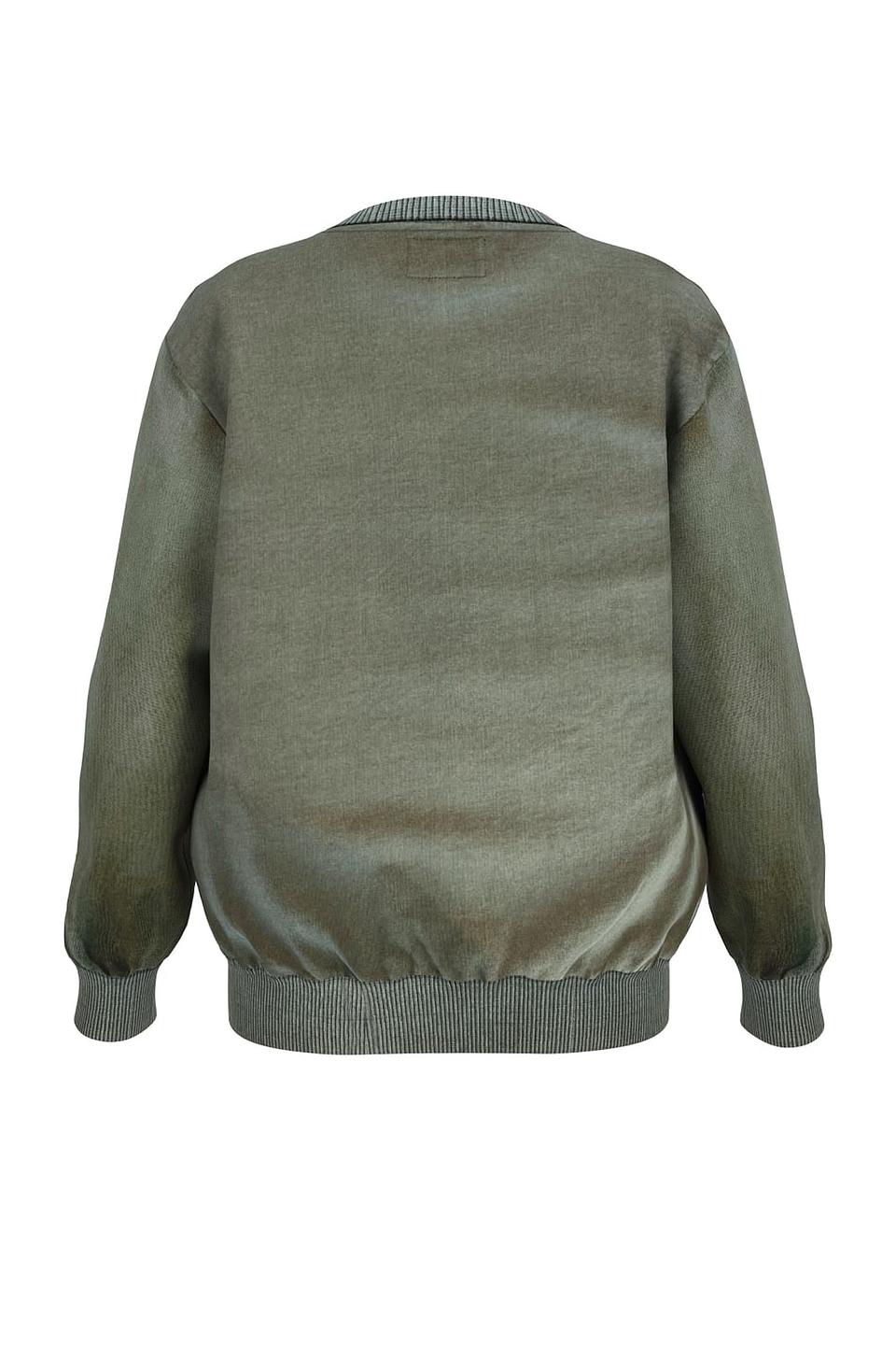 Джемпер Guess оливковый с логотипом