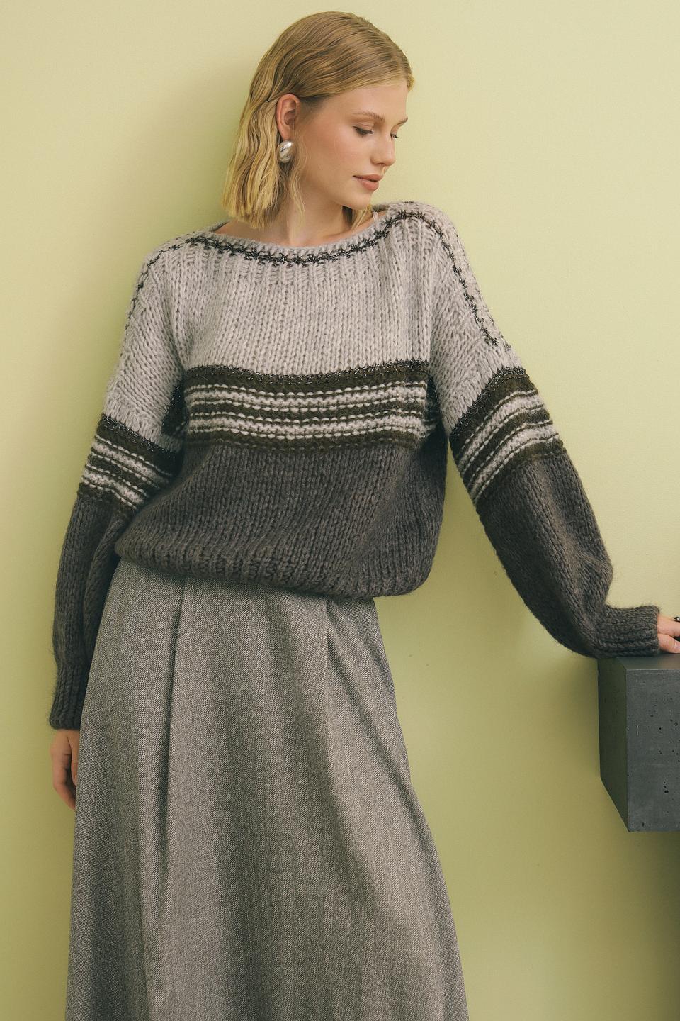 Пуловер Catnoir полосатый