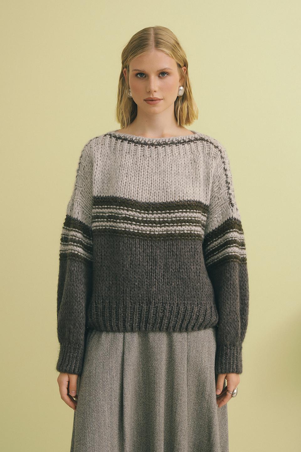 Пуловер Catnoir полосатый