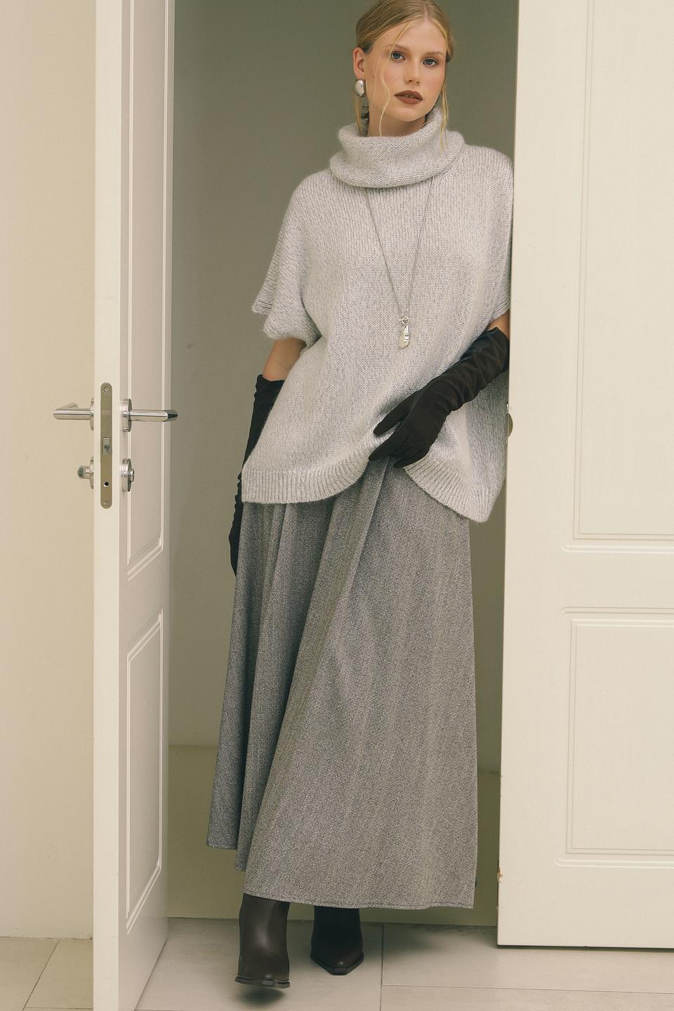 Пуловер Croche с высоким горлом