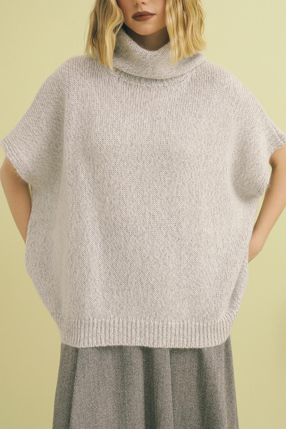 Пуловер Croche с высоким горлом