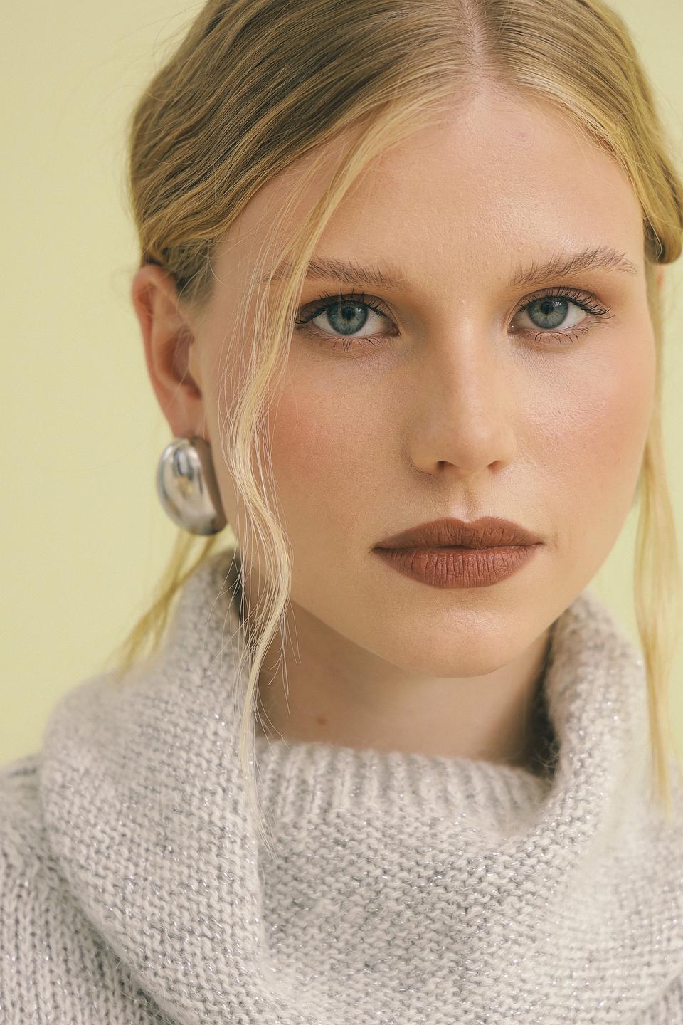 Пуловер Croche с высоким горлом