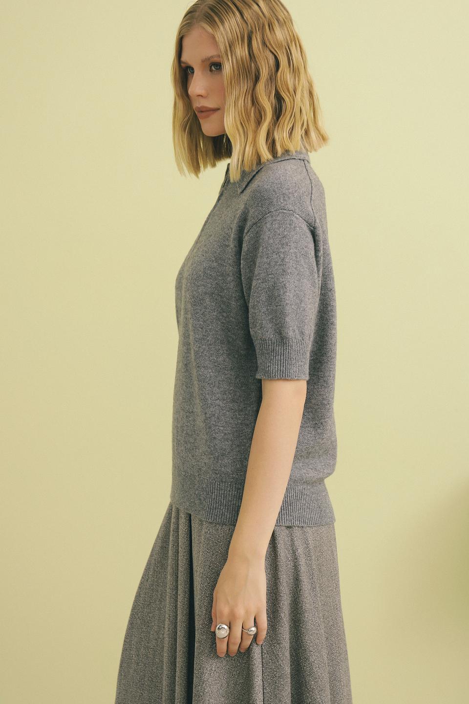 Пуловер Oui с коротким рукавом