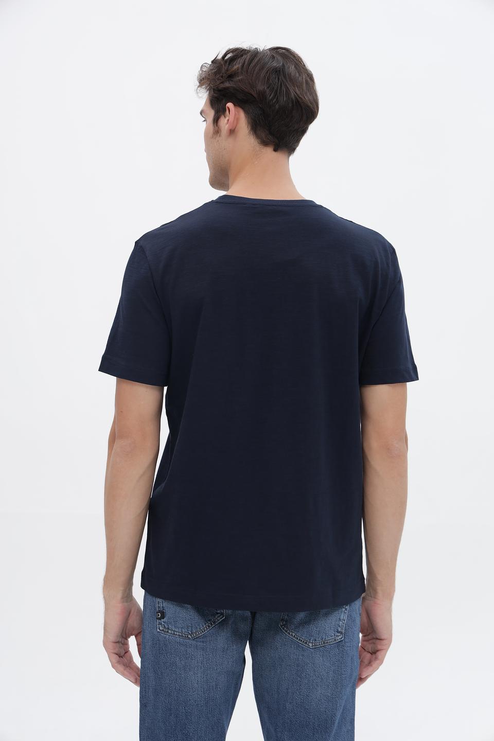 Футболка Tom Tailor синяя с логотипом