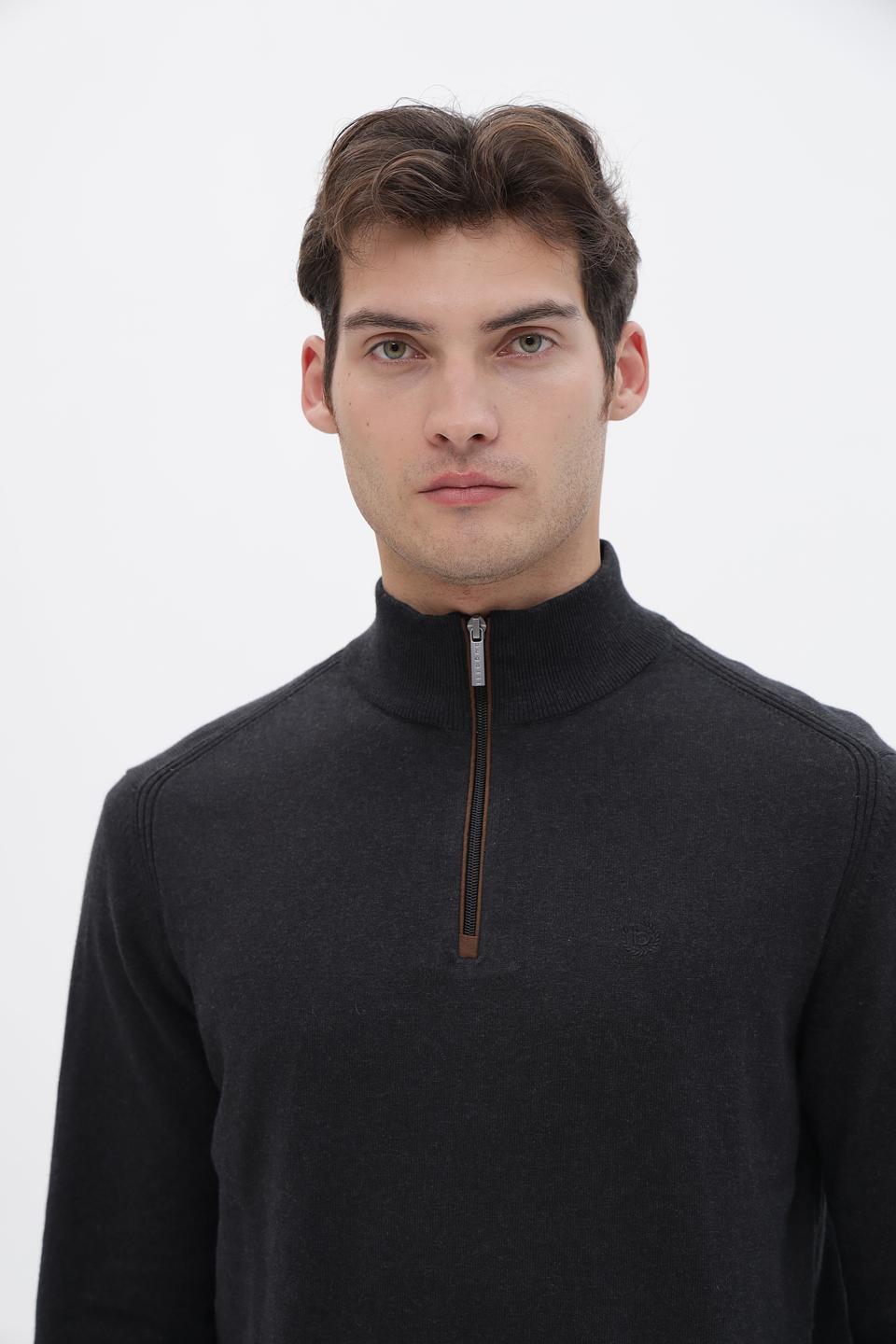 Джемпер Bugatti с молнией чёрный