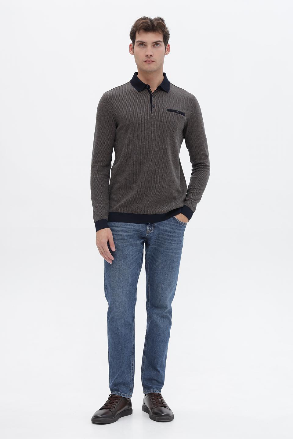 Джемпер Bugatti с воротником-поло