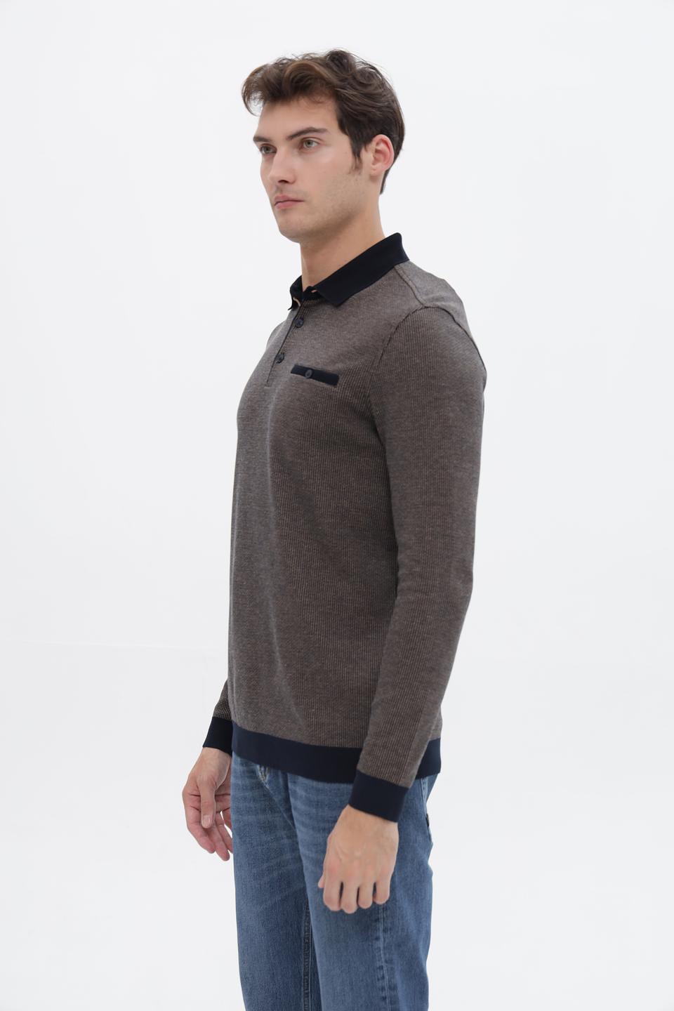 Джемпер Bugatti с воротником-поло