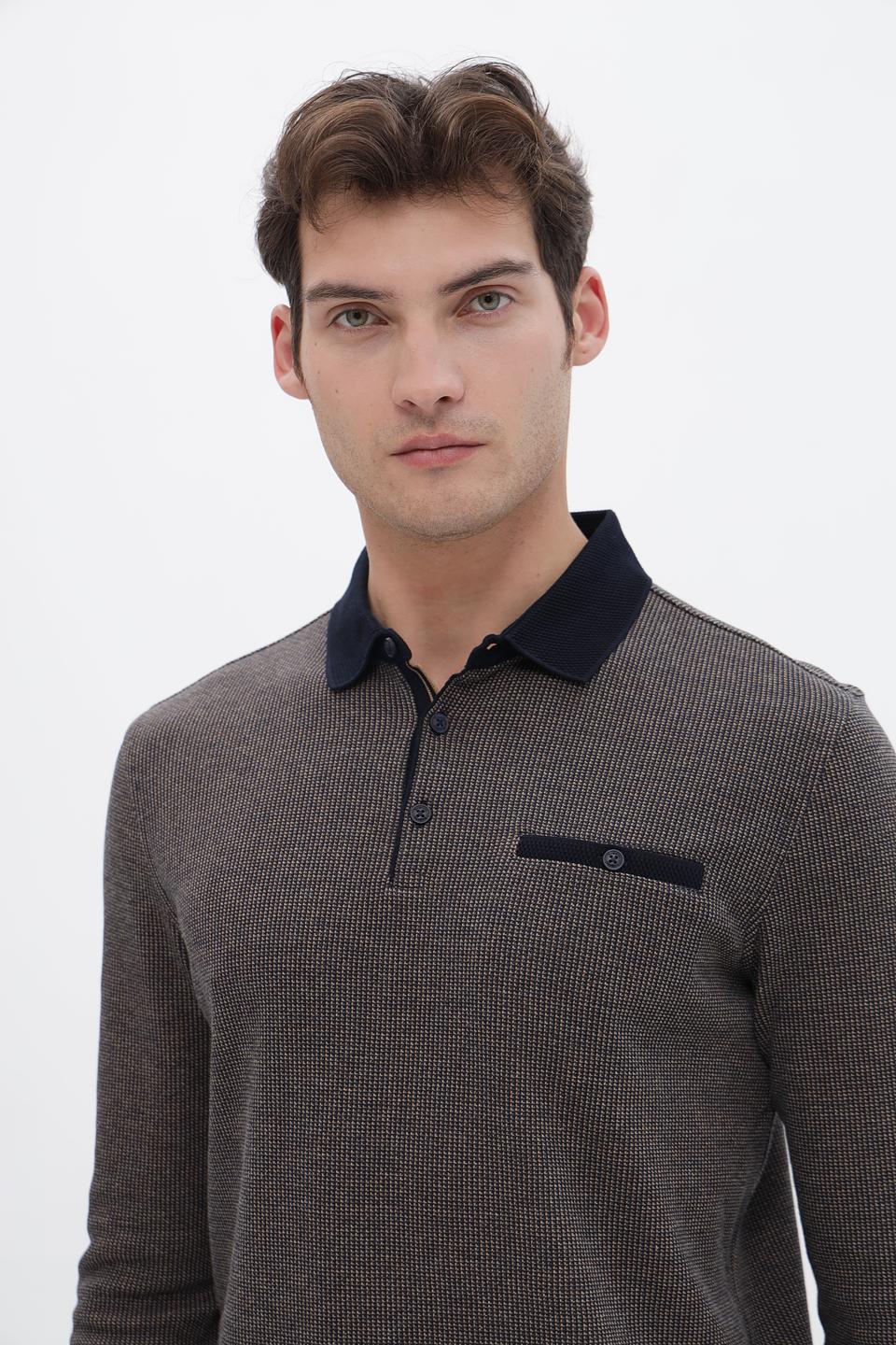 Джемпер Bugatti с воротником-поло