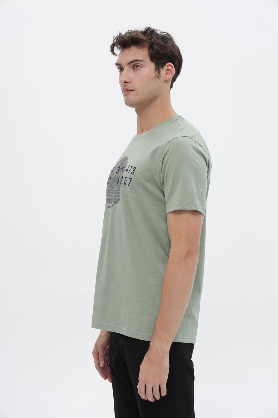 Футболка Casa Moda хаки с принтом