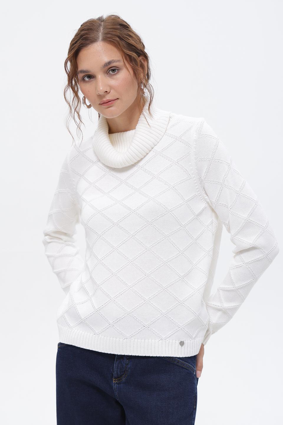 Пуловер Gollehaug с ромбами