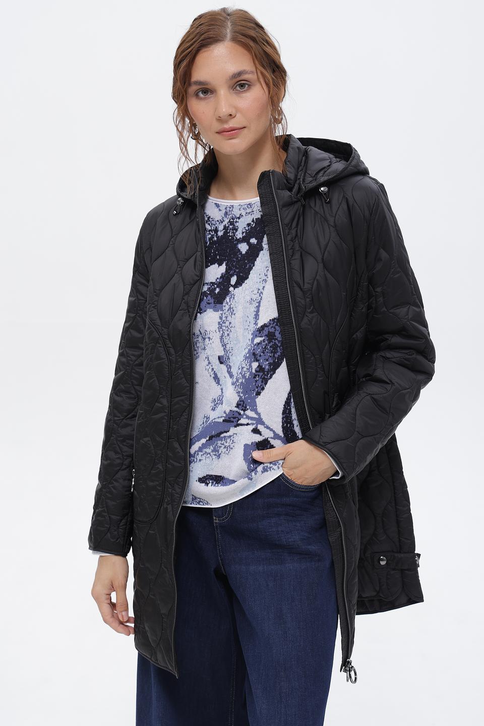 Пальто стеганое Betty Barclay черное