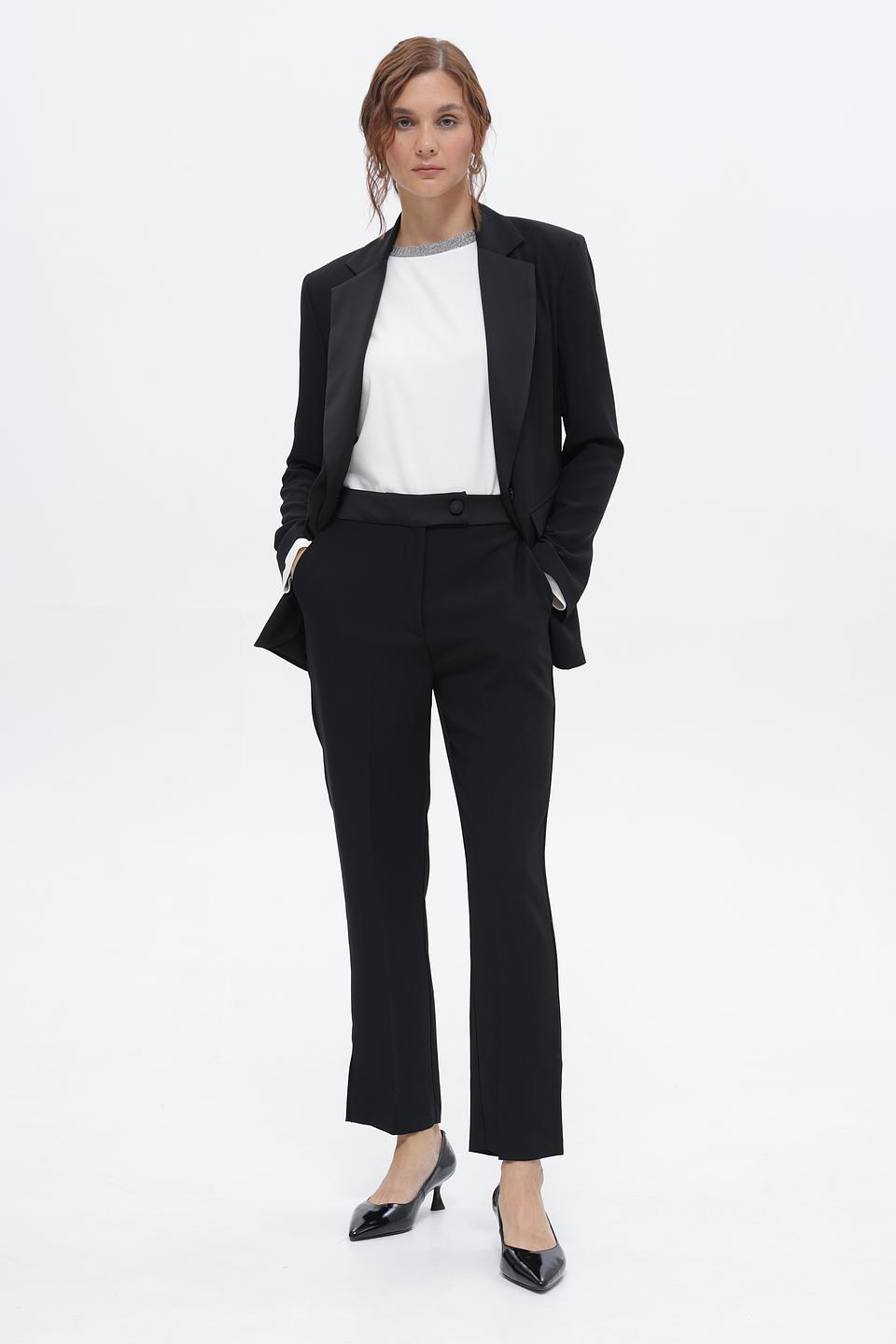 Брюки Croche классические черные