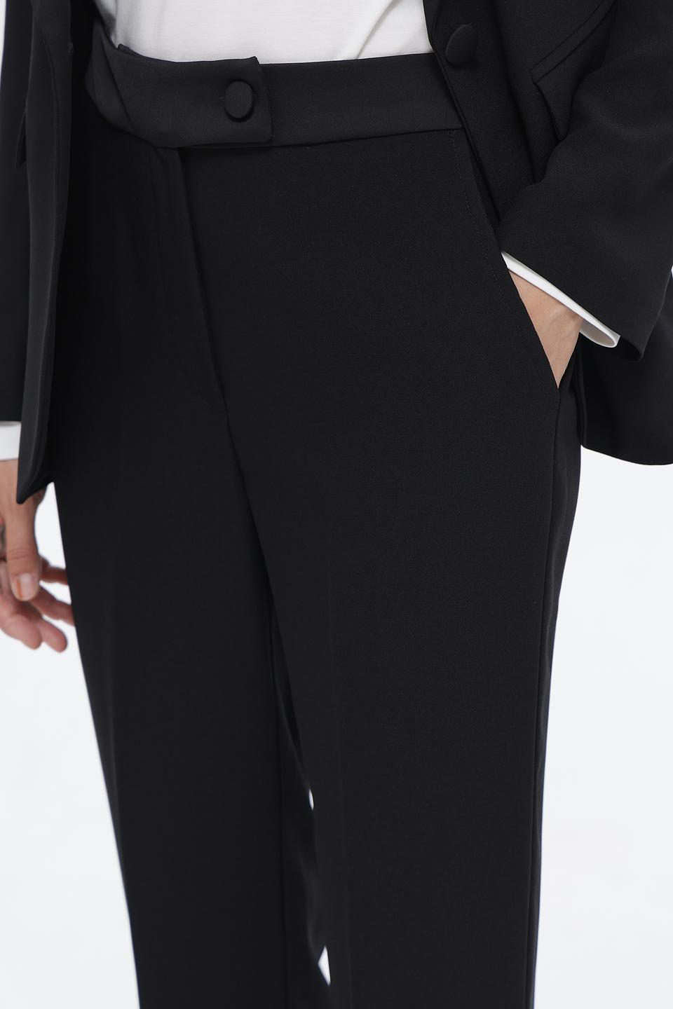 Брюки Croche классические черные