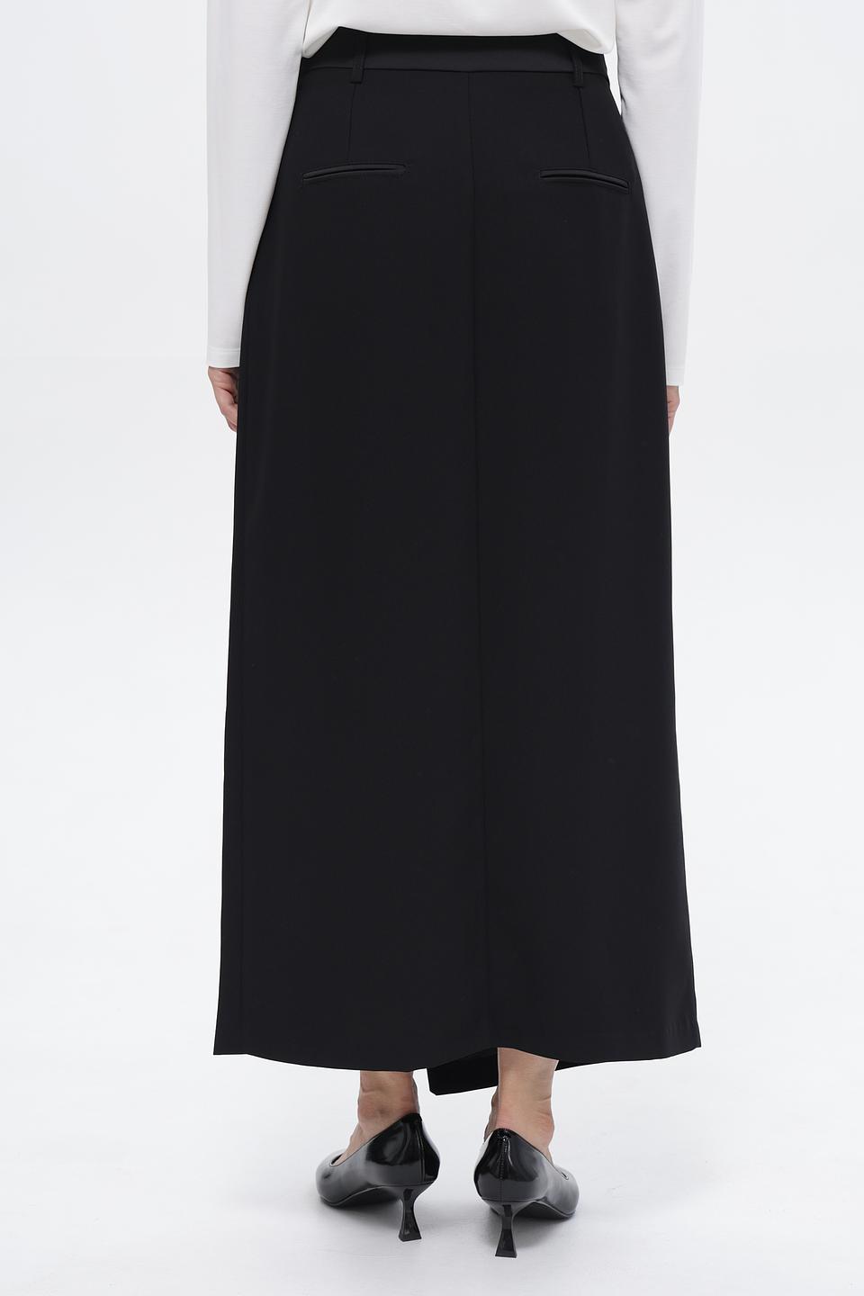 Юбка Croche с запахом черная