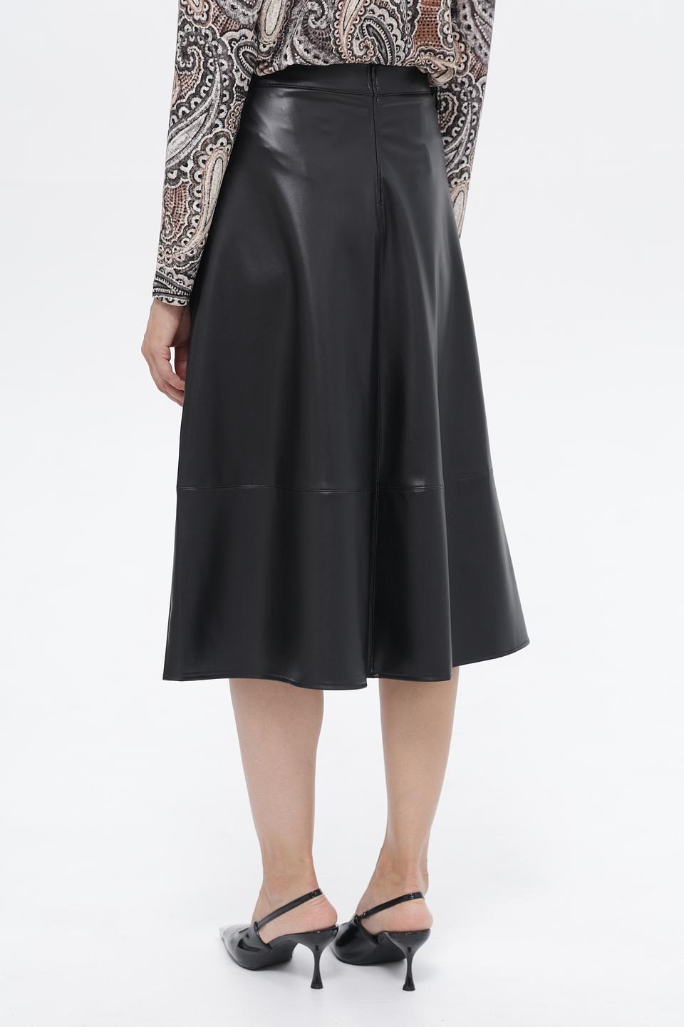 Юбка-трапеция Lebek чёрная