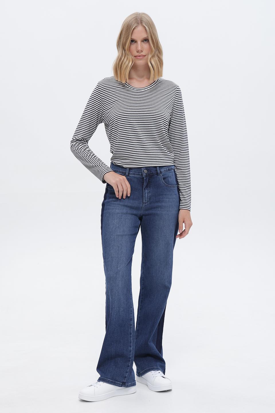 Джинсы клеш Rabe collection синие