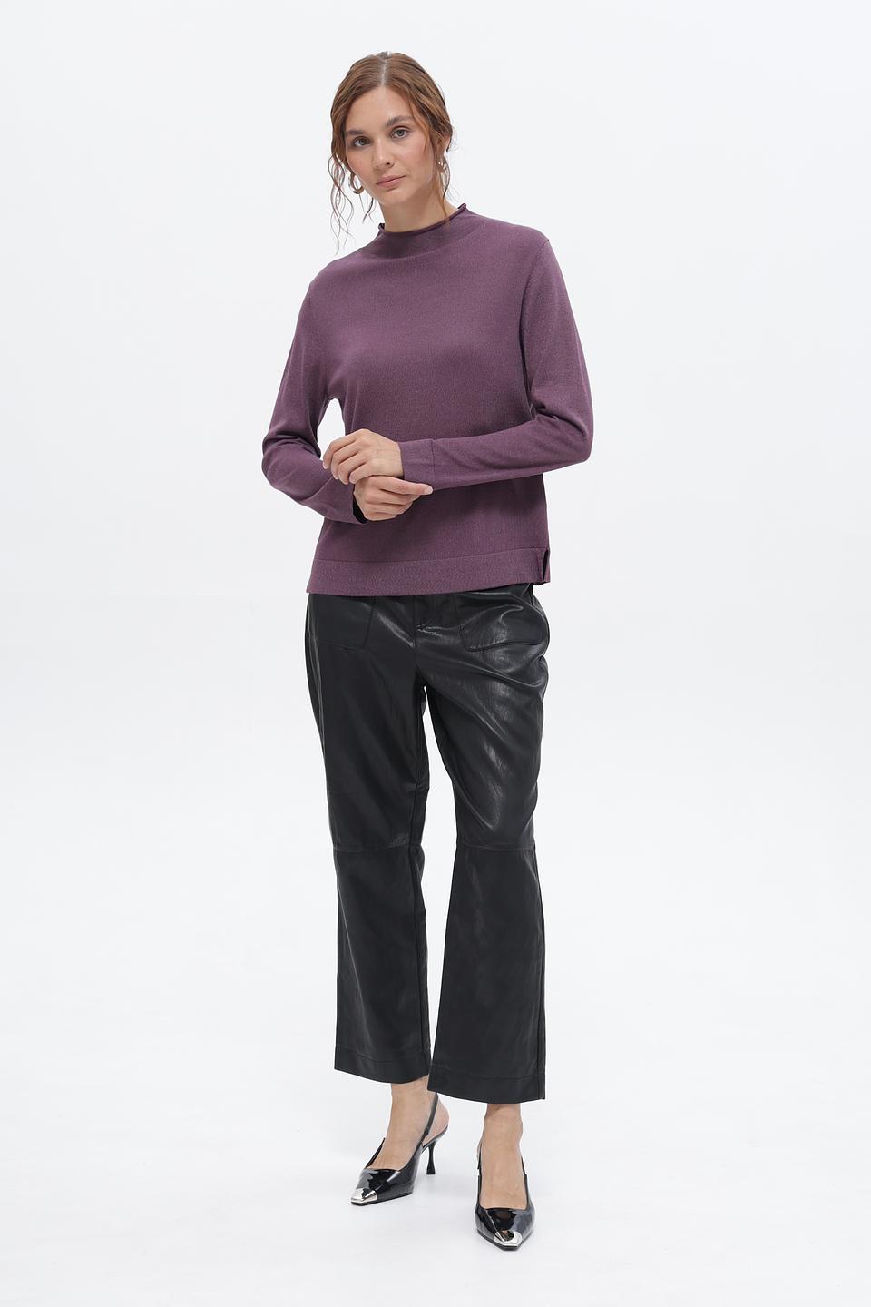 Пуловер Bianca с люрексом