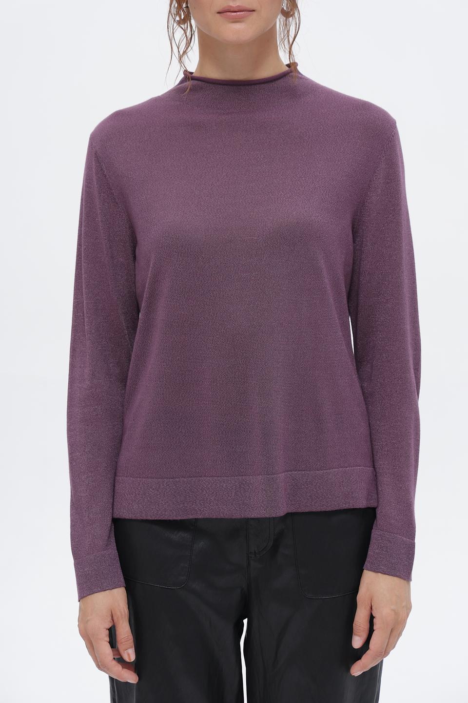 Пуловер Bianca с люрексом