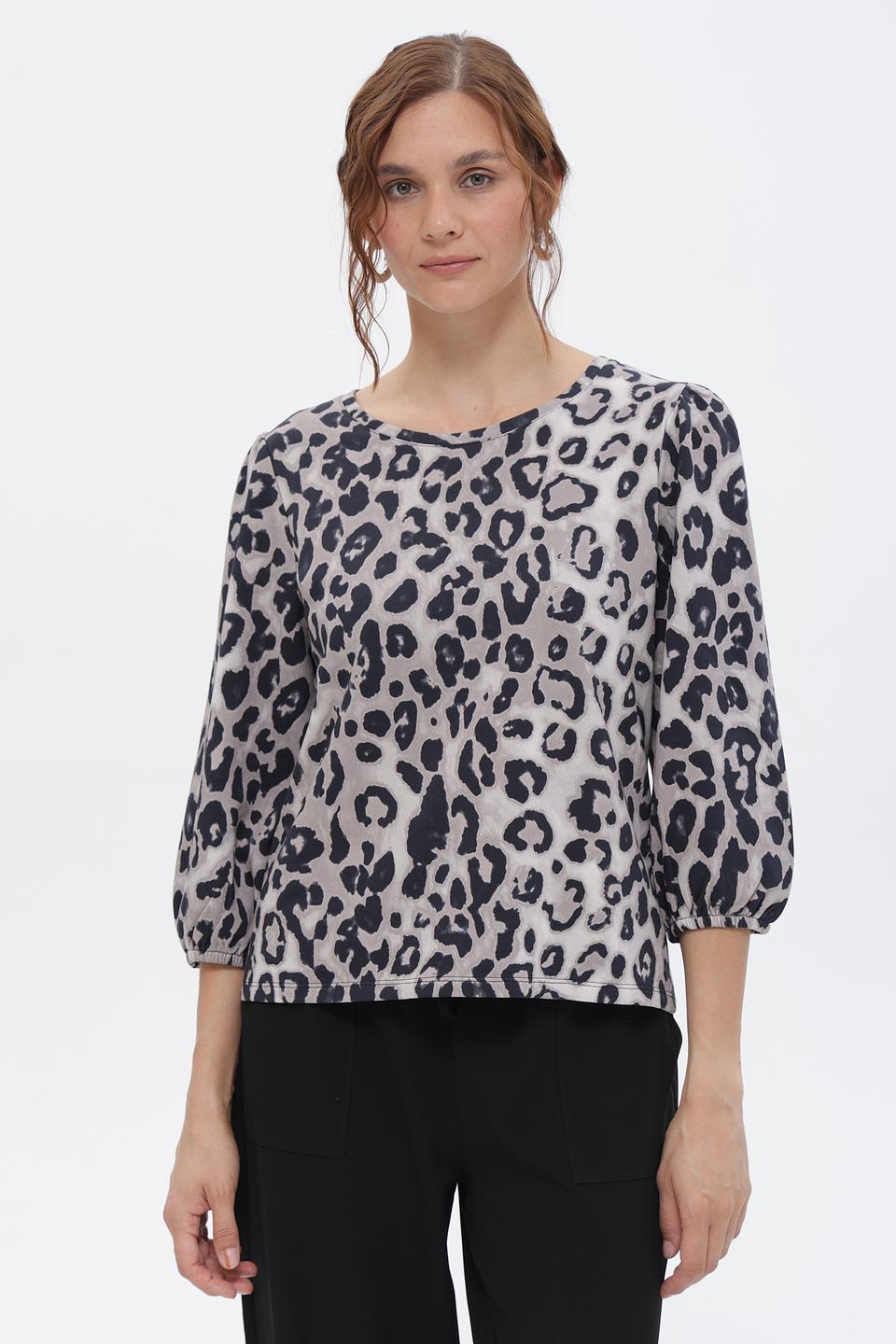 Футболка Monari с леопардовым принтом