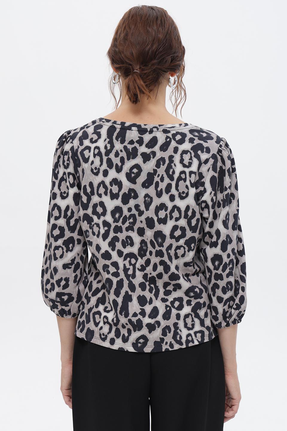 Футболка Monari с леопардовым принтом