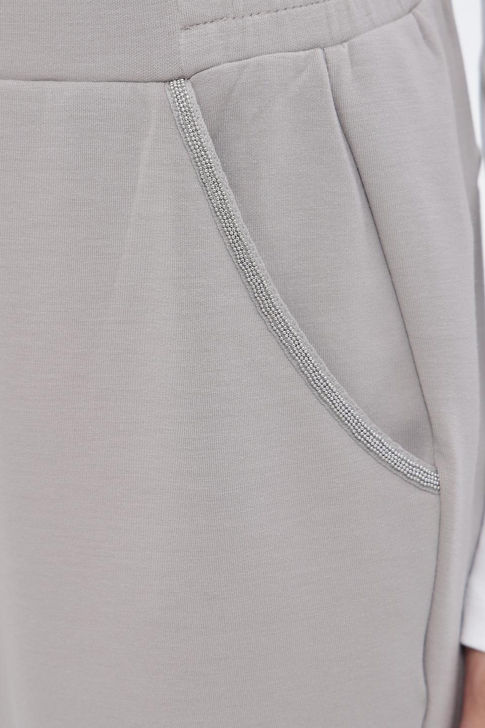 Брюки Monari серые с манжетами