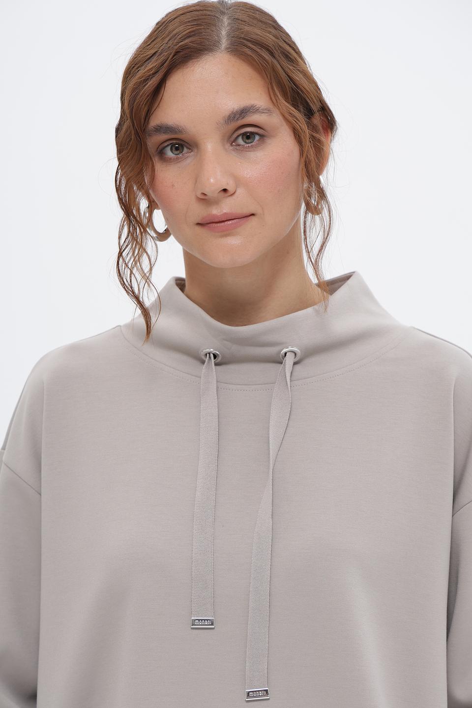 Пуловер Monari светло-серый с капюшоном