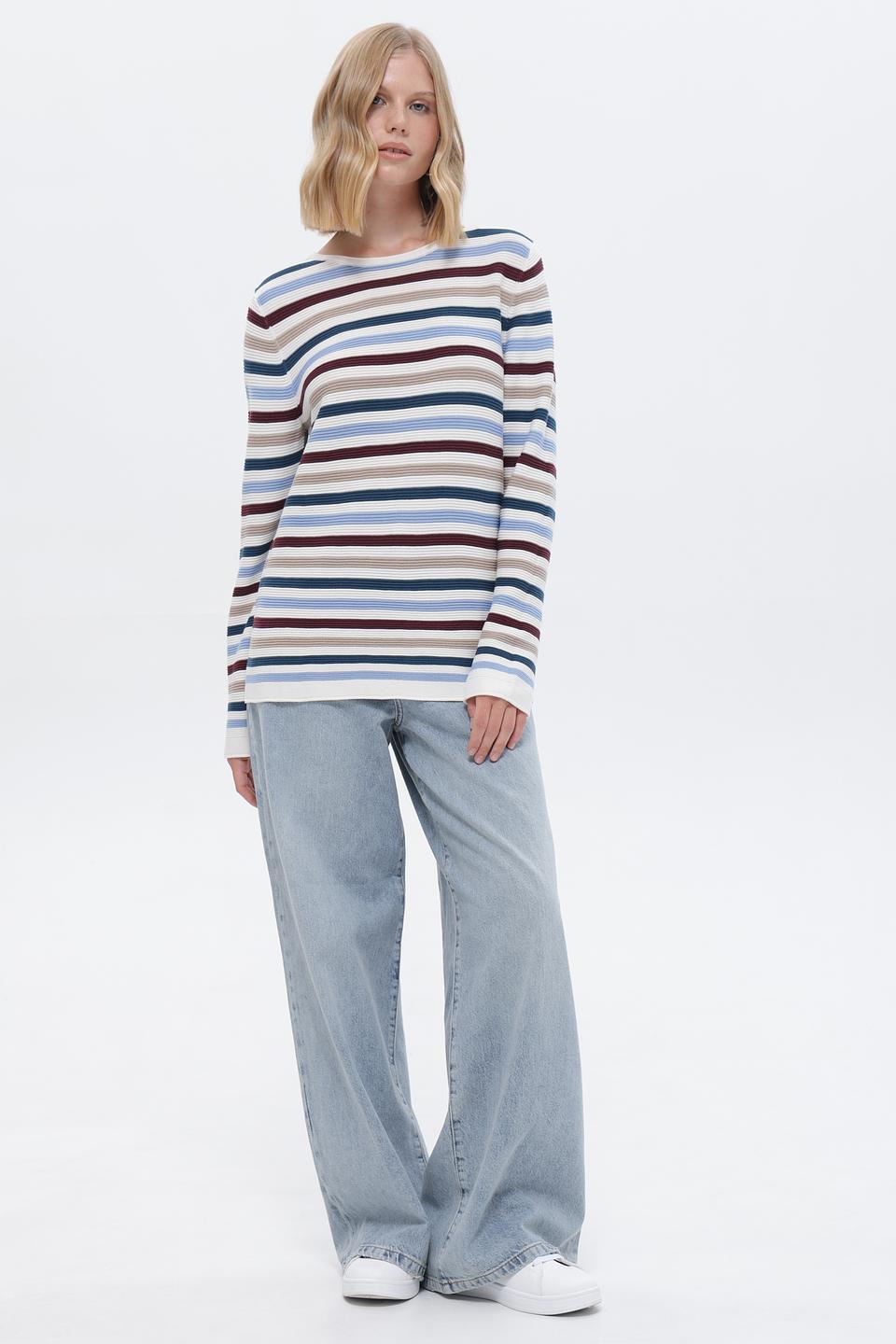 Пуловер Tom Tailor в полоску