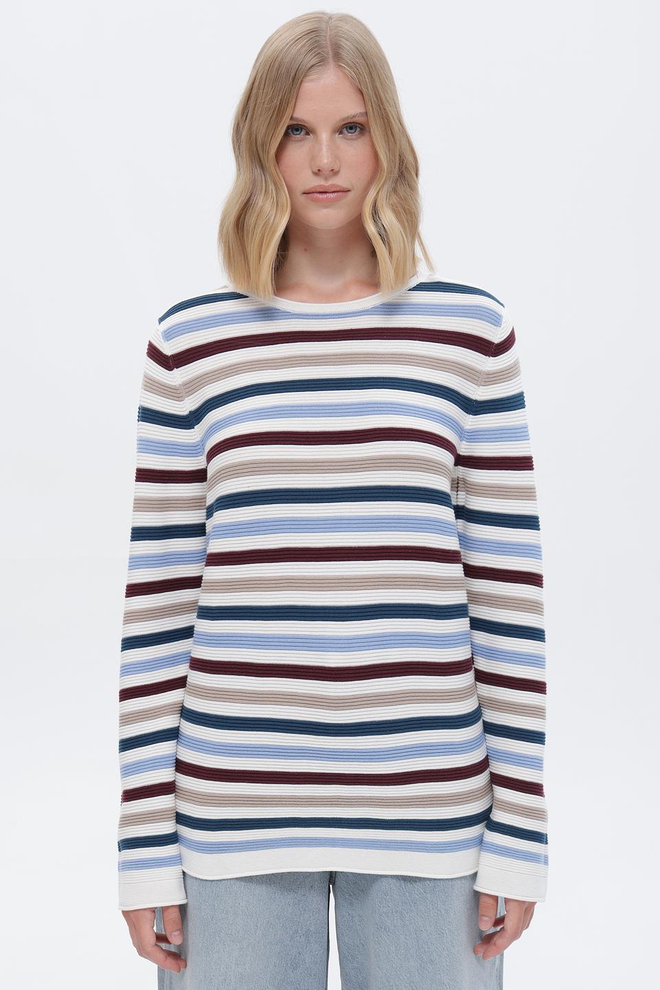 Пуловер Tom Tailor в полоску