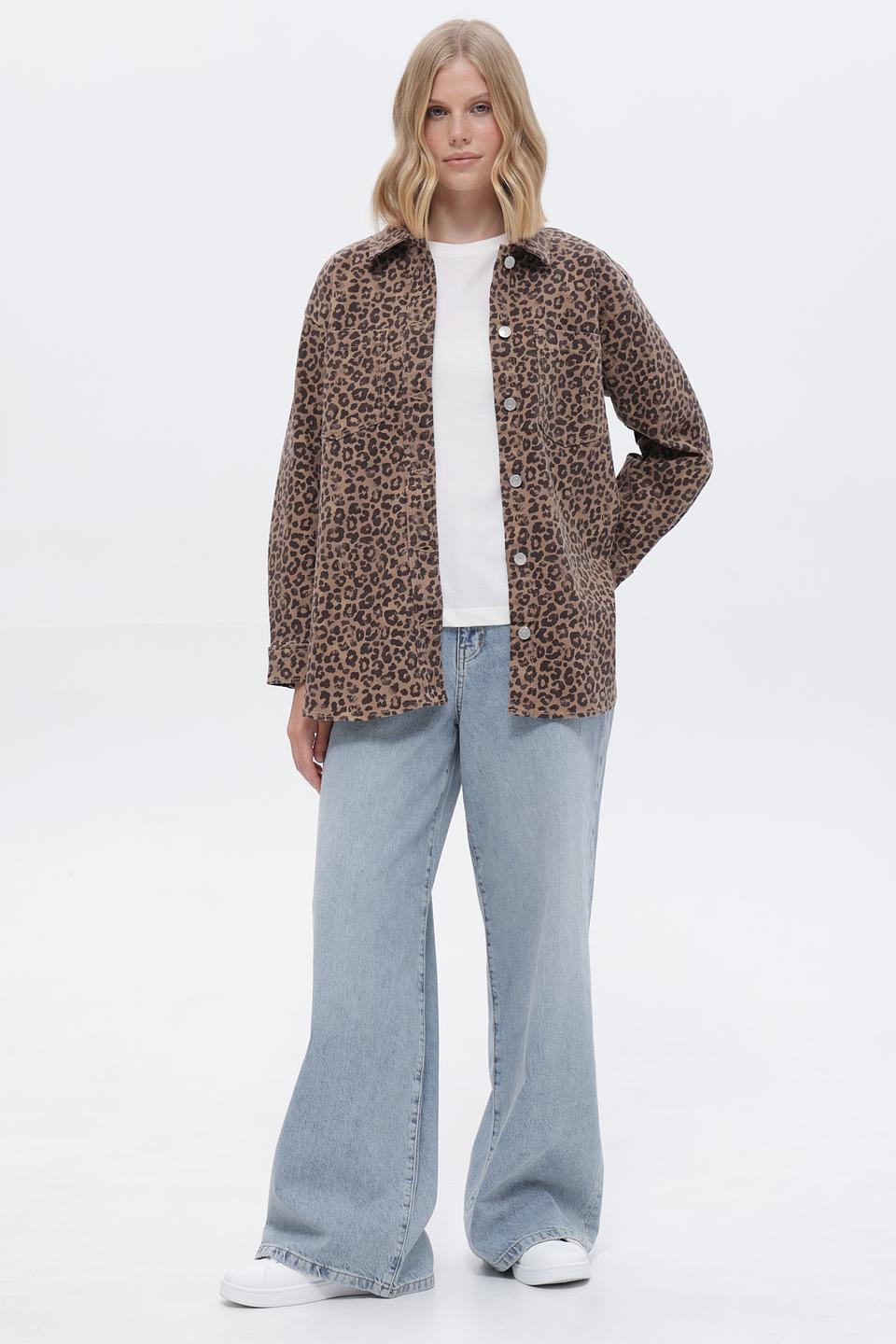 Жакет Tom Tailor denim леопард