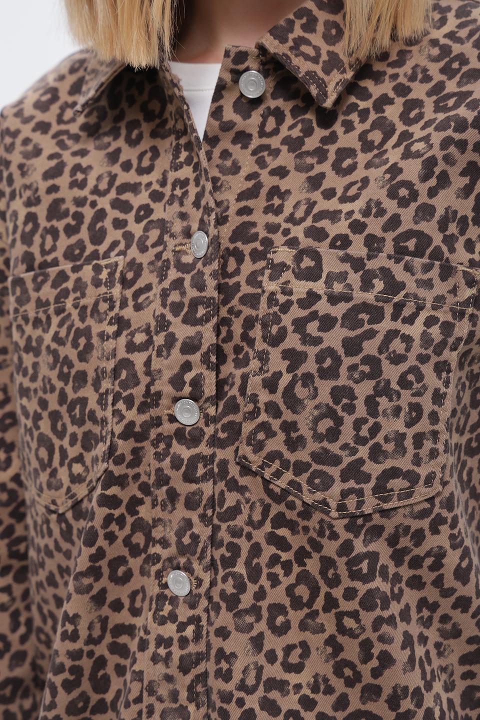 Жакет Tom Tailor denim леопард