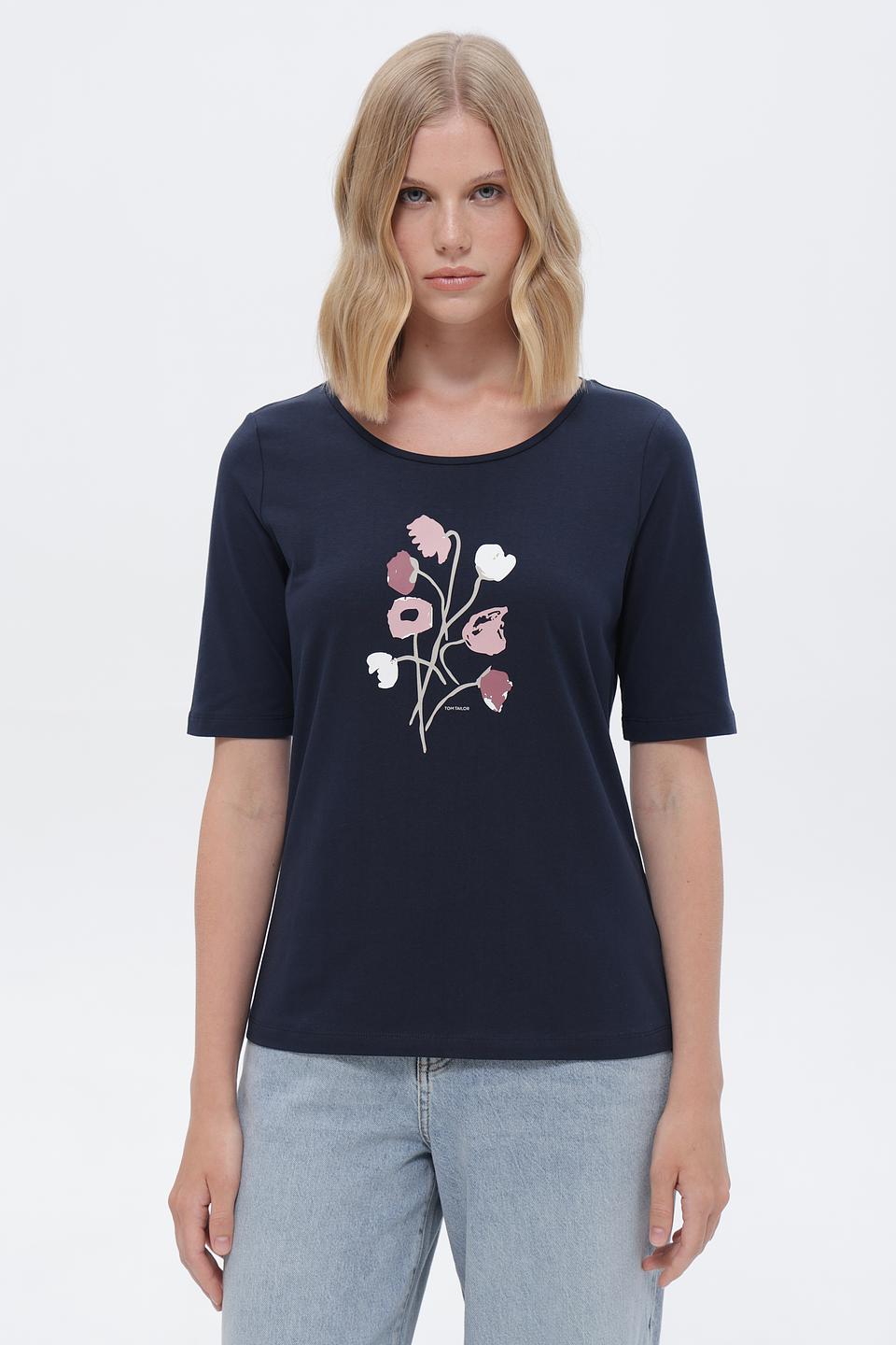 Футболка Tom Tailor с цветочным принтом