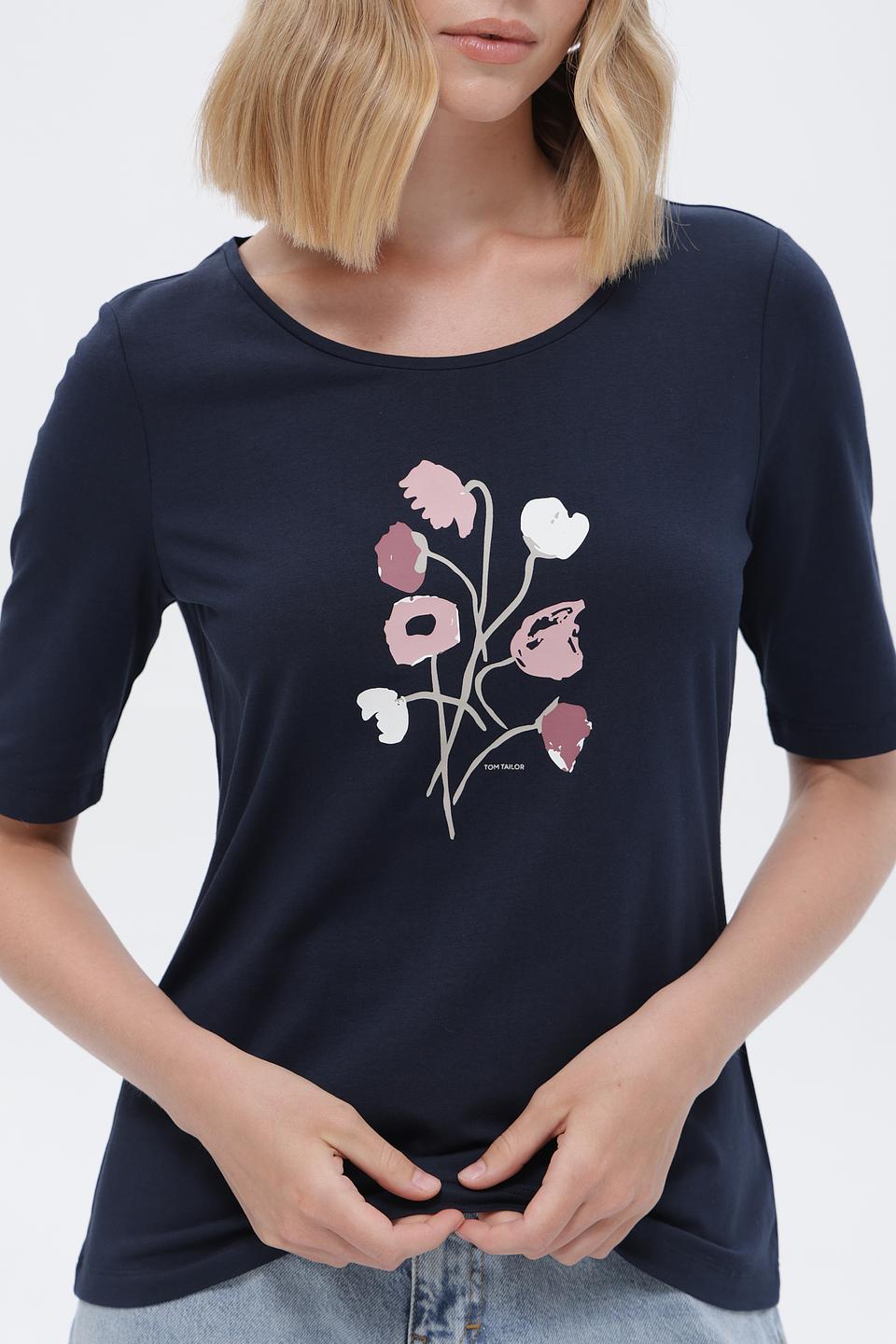 Футболка Tom Tailor с цветочным принтом