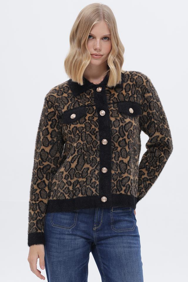 Жакет Passioni леопардовый